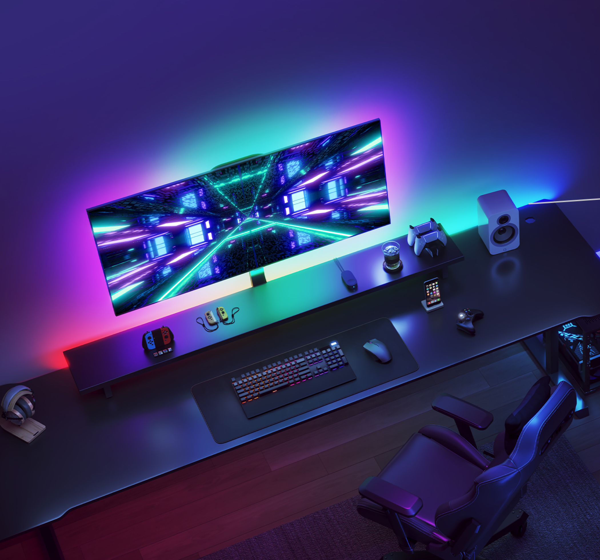 Удлинитель светодиодной ленты Yeelight Obsid RGBIC Light Strip